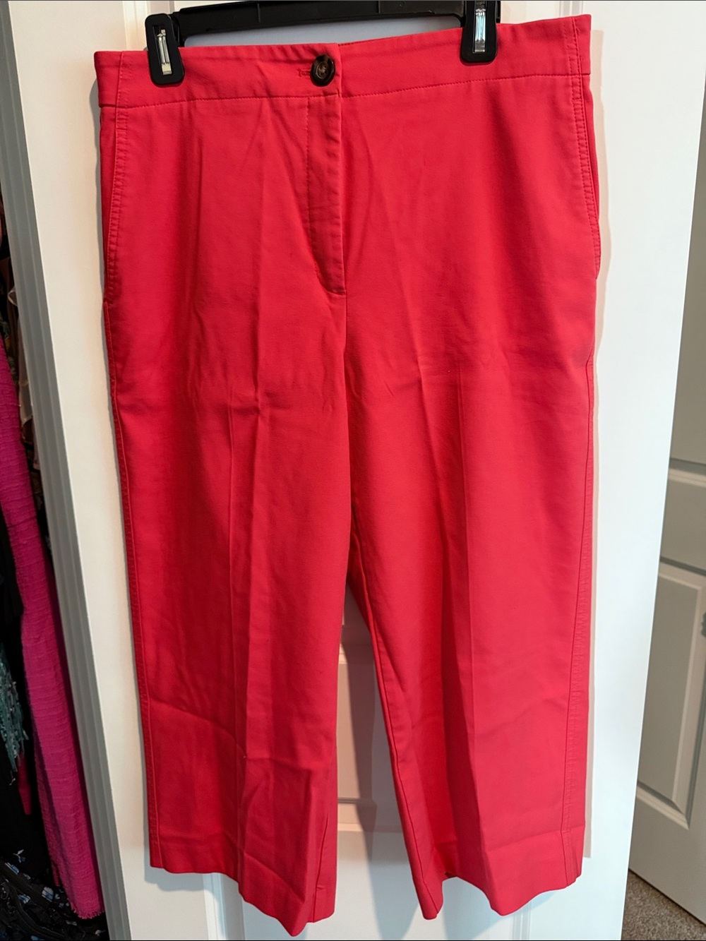 Ann Taylor Coral Red Chinos
